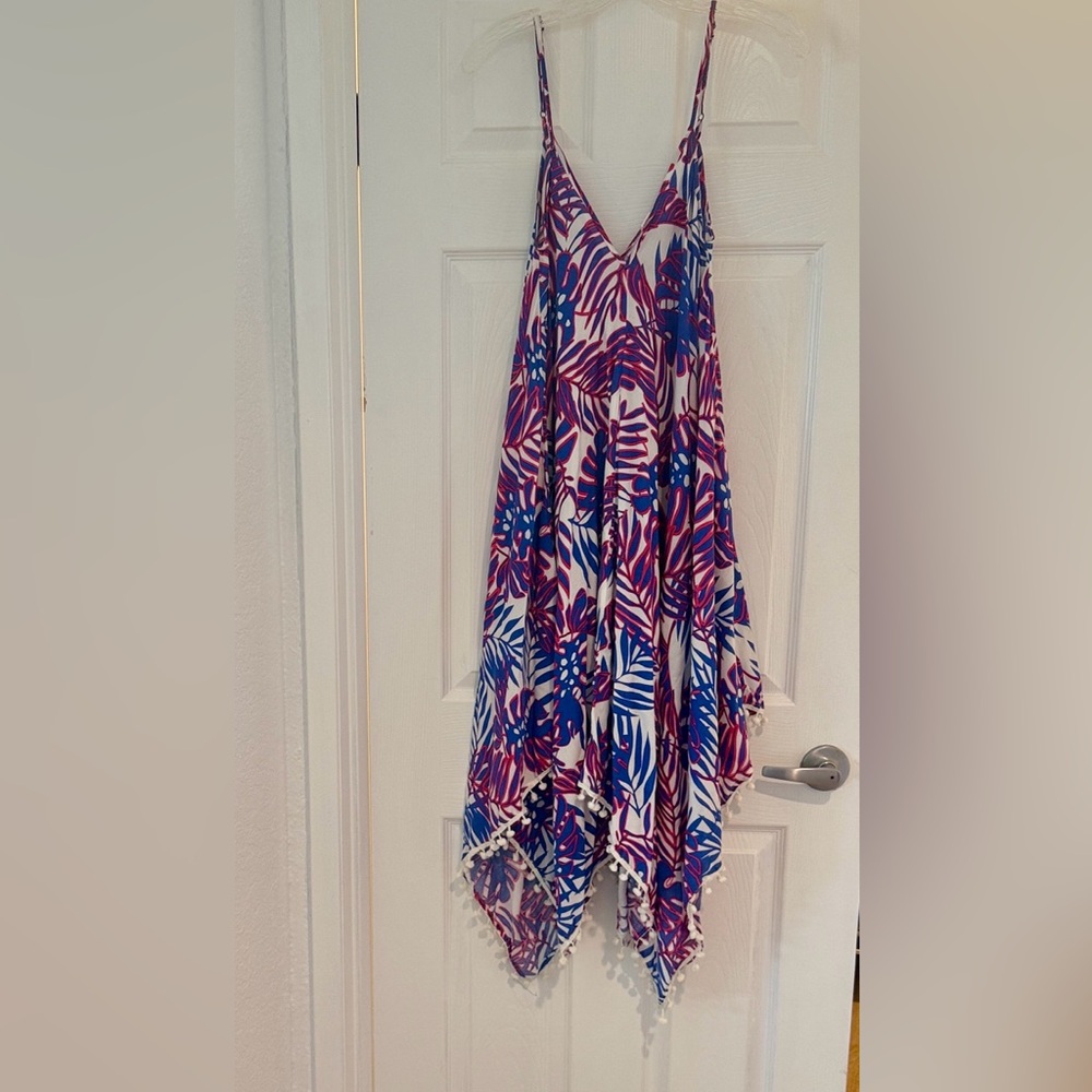 Japna Goa Beachwear Dress in Red and Blue